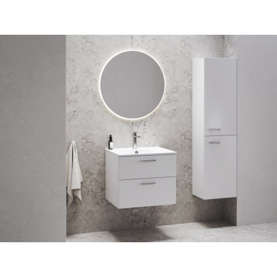 Spintelė voniai Ravak Chrome II SD 60 cm balta, blizgios rankenėlės su praustuvu