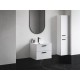 Spintelė voniai Ravak Chrome II SD 60 cm balta, juodos rankenėlės su praustuvu