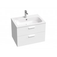 Spintelė voniai Ravak Chrome II SD 70 cm balta, baltos rankenėlės su praustuvu