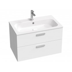 Spintelė voniai Ravak Chrome II SD 80 cm balta, blizgios rankenėlės su praustuvu