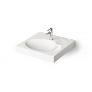 Akmens masės praustuvas Paa Claro 60 cm baltas