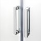 Dušo kabina New Trendy Corona DS 140 x 80 cm blizgus chromas, skaidrus stiklas