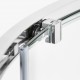 Dušo kabina New Trendy Corona DS 140 x 80 cm blizgus chromas, skaidrus stiklas