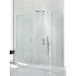 Dušo kabina New Trendy Corona DS 140 x 80 cm blizgus chromas, skaidrus stiklas