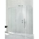Dušo kabina New Trendy Corona DS 140 x 80 cm blizgus chromas, skaidrus stiklas