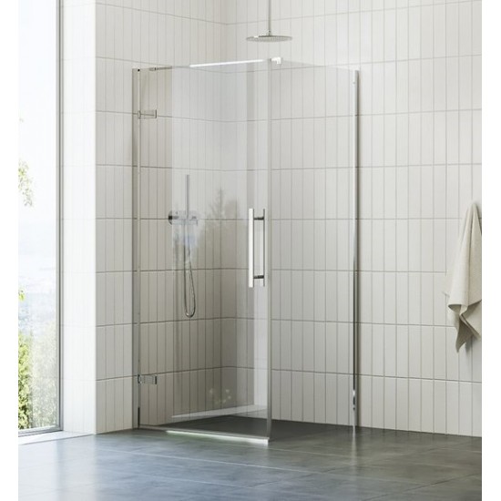 Dušo kabina Ravak Cool COSD1 80 x 100 cm blizgus chromas, skaidrus stiklas