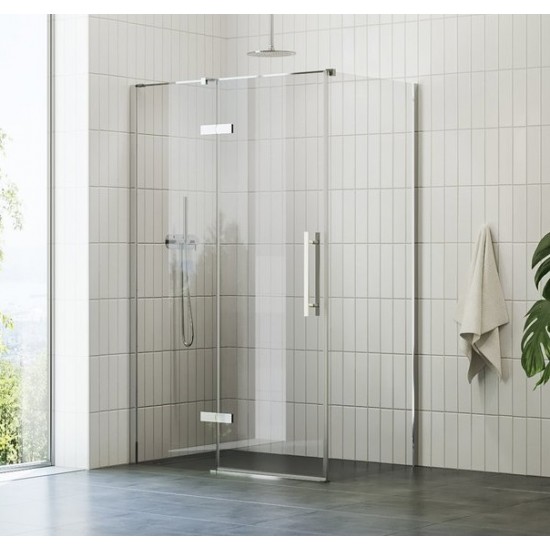 Dušo kabina Ravak Cool COSD2 100 x 80 cm blizgus chromas, skaidrus stiklas