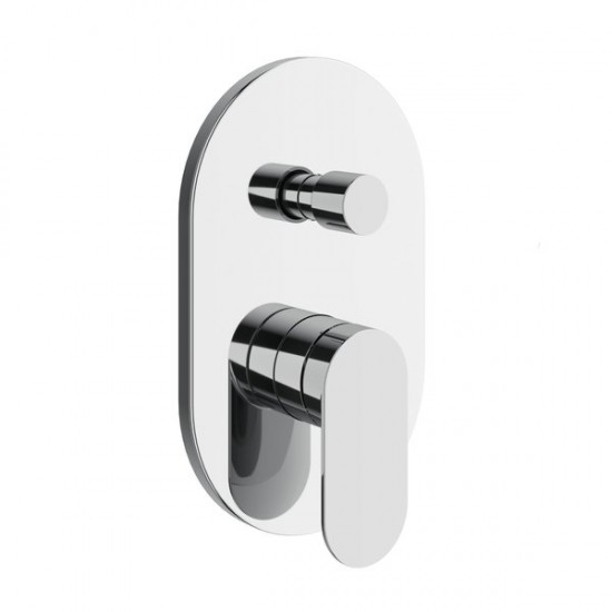 Potinkinis dušo / vonios maišytuvas RAVAK Chrome II CR 065.00 dviejų išvadų 