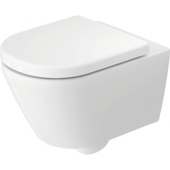 WC puodas Duravit D-Code Rimless pakabinamas, su Soft Close dangčiu