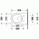 WC puodas Duravit D-Code Rimless pakabinamas, su Soft Close dangčiu