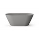 Silkstone vonia Paa Deco Nudo 166 x 73 cm pilka matinė