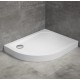 Dušo padėklas Radaway Delos E Compact 80 x 90 cm akrilinis, baltas, dešinės pusės