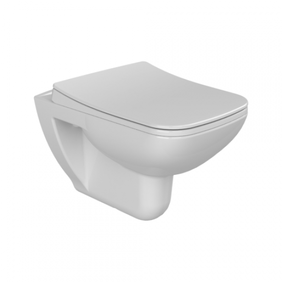 WC puodas Dina Slim pakabinamas, su Soft Close dangčiu