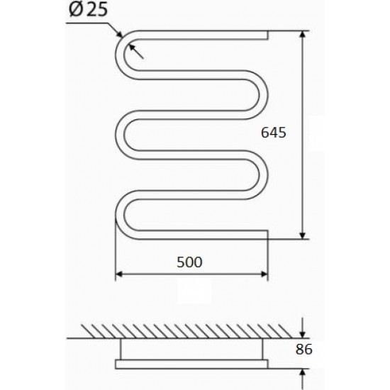Elektrinis rankšluosčių džiovintuvas Elonika EE 400 S5KD 65 x 50 cm baltas, kairės pusės