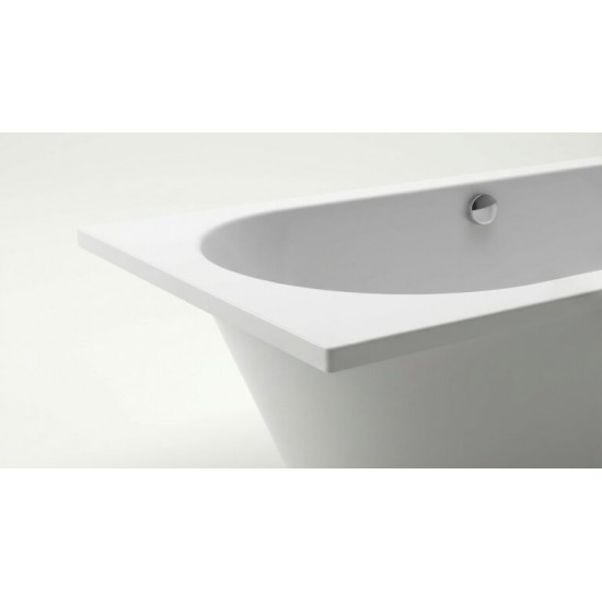 Akmens masės vonia Vispool Evento 175 x 75 cm balta