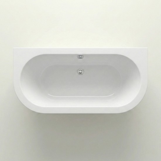 Akmens masės vonia Vispool Evento 2 175 x 75 cm balta, su 2 apvalintais kampais