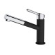 Maišytuvas Franke ORBIT 115.0659.965 chromo / Juodas matinis su ištraukiama žarna / dušeliu