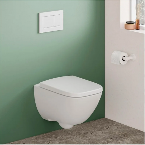 WC puodas Geberit Modo Rimfree pakabinamas, baltas, su Soft Close dangčiu WC puodas Geberit Modo Rimfree pakabinamas, baltas, su Soft Close dangčiu