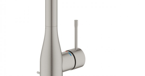 Aukštas praustuvo maišytuvas GROHE Essence 32628DC1 Nerūdijančio plieno