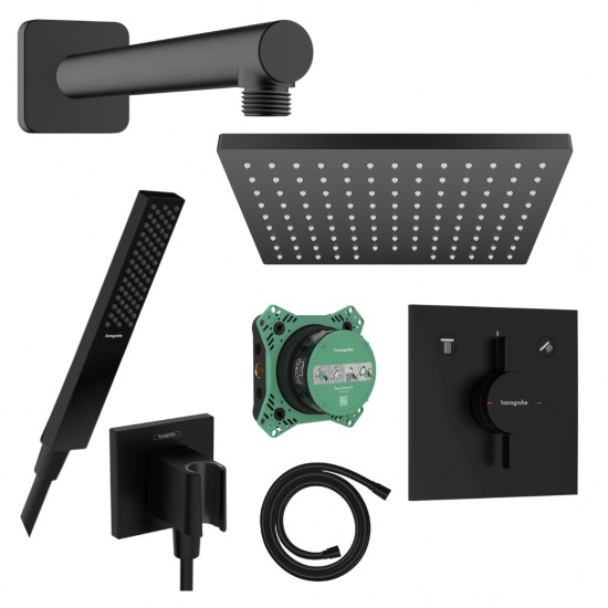 Potinkinė dušo sistema Hansgrohe Pulsify E 230 juoda