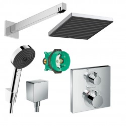 Potinkinė dušo sistema Hansgrohe Pulsify E 260 su termostatiniu maišytuvu, chromas