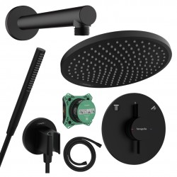 Potinkinė dušo sistema Hansgrohe Pulsify S 240 juoda
