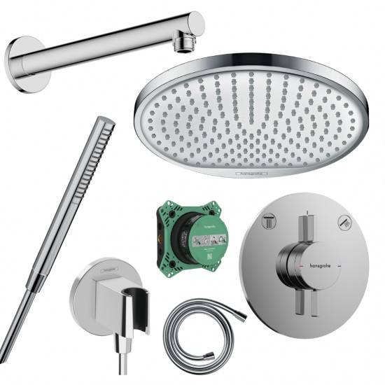 Potinkinė dušo sistema Hansgrohe Pulsify S 240 chromas