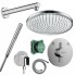 Potinkinė dušo sistema Hansgrohe Pulsify S 240 chromas