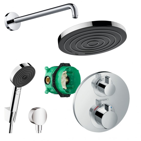 Potinkinė dušo sistema Hansgrohe Pulsify S 260 su termostatiniu maišytuvu, chromas