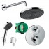 Potinkinė dušo sistema Hansgrohe Pulsify S 260 su termostatiniu maišytuvu, chromas