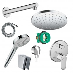 Potinkinė dušo sistema Hansgrohe Vernis Blend 200 chromas