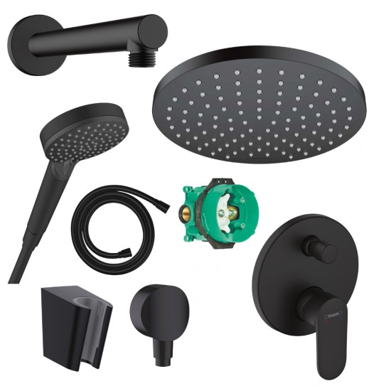 Potinkinė dušo sistema Hansgrohe Vernis Blend 200 juoda