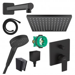 Potinkinė dušo sistema Hansgrohe Vernis Shape 230 juoda