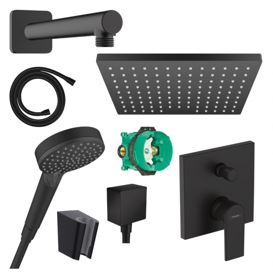 Potinkinė dušo sistema Hansgrohe Vernis Shape 230 juoda