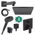 Potinkinė dušo sistema Hansgrohe Vernis Shape 230 juoda