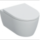 WC puodas Geberit Icon Rimfree pakabinamas, baltas, su Soft Close dangčiu