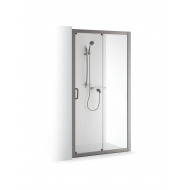Dušo durys Brasta Glass Svaja 130 cm pilkas matinis ( satin ) + skaidrus stiklas Dušo durys Brasta Glass Svaja 130 cm pilkas matinis ( satin ) + skaidrus stiklas