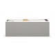Silkstone vonia Paa Infinity 180 x 80 cm balta matinė / pilka matinė