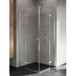Dušo kabina New Trendy Kalibra 2D 80 x 110 cm blizgus chromas, skaidrus stiklas