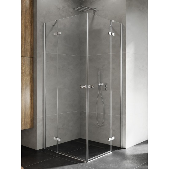 Dušo kabina New Trendy Kalibra 2D 80 x 80 cm blizgus chromas, skaidrus stiklas