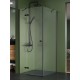 Dušo kabina New Trendy Kalibra 1DS 80 x 80 cm juoda matinė, skaidrus stiklas