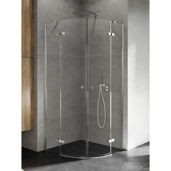 Dušo kabina New Trendy Kalibra 2DPS 80 x 80 cm blizgus chromas, skaidrus stiklas