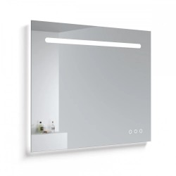 Šviečiantis veidrodis Kame SMART 100 x 80 cm, USB ir BLUETOOTH