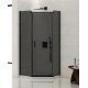 Dušo kabina New Trendy Komfort PK 90 x 90 cm juoda matinė, tamsintas stiklas