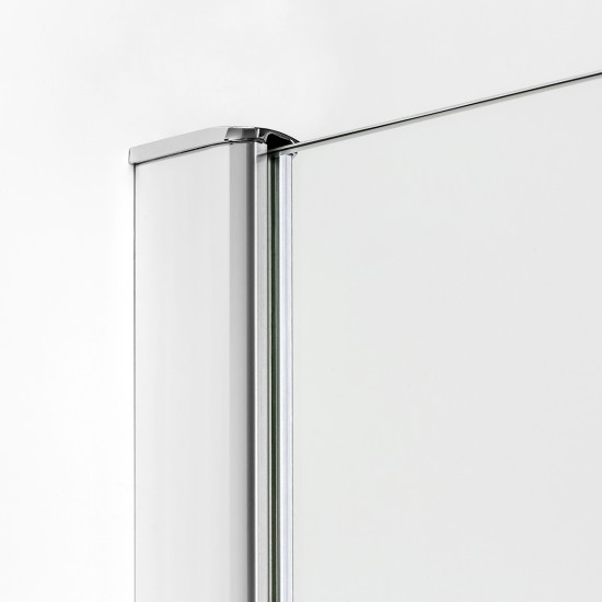 Dušo kabina New Trendy Komfort PK 90 x 90 cm blizgus chromas, skaidrus stiklas