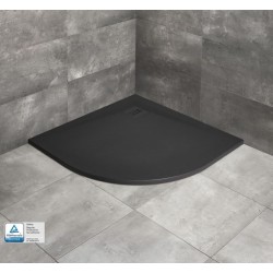 Dušo padėklas Radaway Kyntos A 100 x 100 cm akmens masės, juodas