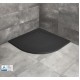 Dušo padėklas Radaway Kyntos A 80 x 80 cm akmens masės, juodas