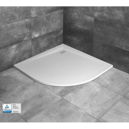 Dušo padėklas Radaway Kyntos A 80 x 80 cm akmens masės, baltas