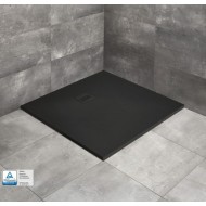 Dušo padėklas Radaway Kyntos C 80 x 80 cm akmens masės, juodas