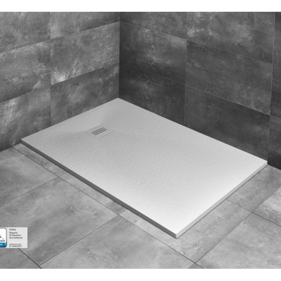 Dušo padėklas Radaway Kyntos F 100 x 80 cm akmens masės, baltas